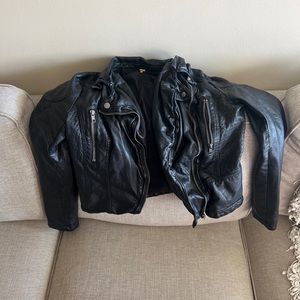 *FREE PEOPLE vegan Leather Jacket*